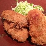 浜勢 - 大きな牡蠣フライ。絶品！