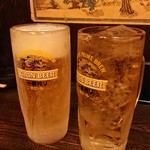 馬の串ん - 生ビール  470円        ハイボール    380円