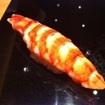 鮨小山 - 車えびもその場でボイル