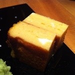 鮨小山 - ホタテのすり身の玉子焼き