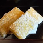 徳山鮓 - 鮒寿司のサンドイッチ：徳山鮓さんの定番料理ですネ！　　　　　　2019.10.26