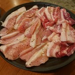 Yakiniku Yasan - 2019年10月　トントロ+やまゆり豚カルビ