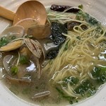 塩そば 一榮 - あさりラーメン/麺