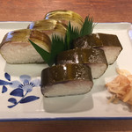 いづう - 鯖・小鯛の雀寿司盛合せ
