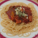 スパゴ - アスパラとベーコンのトマトソース