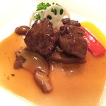 楼蘭 - 牛ヒレと豚肉の柔らか煮込み 松茸ソース