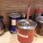 とんこつらぁ麺 松もと - 卓上グッズ♪