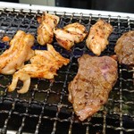 空 - ●大瓶ﾋﾞｰﾙ550X2＋塩ﾀﾝ1200＋ﾛｰｽ650＋ﾊﾗﾐ650＋ﾚﾊﾞｰ400＋上ﾐﾉ500=4,500円 2019年10月