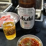 空 - ●大瓶ﾋﾞｰﾙ550X2＋塩ﾀﾝ1200＋ﾛｰｽ650＋ﾊﾗﾐ650＋ﾚﾊﾞｰ400＋上ﾐﾉ500=4,500円 2019年10月