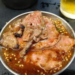 空 - ●大瓶ﾋﾞｰﾙ550X2＋塩ﾀﾝ1200＋ﾛｰｽ650＋ﾊﾗﾐ650＋ﾚﾊﾞｰ400＋上ﾐﾉ500=4,500円 2019年10月