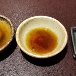 馳走 啐啄一十  - 29年間継ぎ足しのポン酢
      オリジナル調合の醤油
      塩(地中海キプロス産)