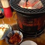 万正 - ●瓶B500X2＋付出ｷｬﾍﾞﾂ100+塩ﾀﾝ1300＋ｸﾗｼﾀ(ﾛｰｽ)1300＋ﾊﾗﾐ1300＋上ﾐﾉ800＋ｷﾑﾁ300＋税10%600=6,700円 2019年10月