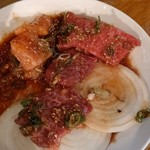 万正 - ●瓶B500X2＋付出ｷｬﾍﾞﾂ100+塩ﾀﾝ1300＋ｸﾗｼﾀ(ﾛｰｽ)1300＋ﾊﾗﾐ1300＋上ﾐﾉ800＋ｷﾑﾁ300＋税10%600=6,700円 2019年10月