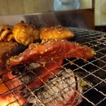 万正 - ●瓶B500X2＋付出ｷｬﾍﾞﾂ100+塩ﾀﾝ1300＋ｸﾗｼﾀ(ﾛｰｽ)1300＋ﾊﾗﾐ1300＋上ﾐﾉ800＋ｷﾑﾁ300＋税10%600=6,700円 2019年10月