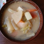 ときわ食堂 - 2019年11月　とん汁　300円+税