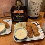 おぎ野 - 牡蠣フライと海老フライ