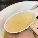 麺屋 満開 - 塩煮干中華そば　スープアップ