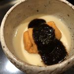 鮨みなと - 雲丹の茶碗蒸し海苔ソース