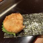 鮨みなと - 帆立の磯辺巻き