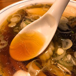 麺や一歩一歩 - お湯割りスープ♡旨味のしっかりする醤油スープでした！