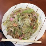 Shokuraku Oomori - 主人が注文した皿うどん　パリパリ麺選択