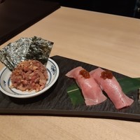 尾崎牛焼肉 銀座 ひむか - 肉握り・ユッケ