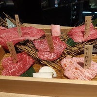尾崎牛焼肉 銀座 ひむか - 尾崎牛と黒毛和牛の特選５種盛合せ