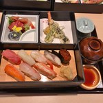 Komatsu Suisan No Iori Sushidokoro Shuntouka - 松花堂二段弁当（上段）