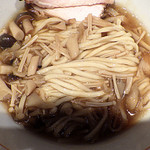麺と心 7 - 鮭白湯と3種のキノコの和えつけ麺（2019年10月後半限定）（和え麺）