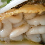 アーリア ディ タクボ - 前菜２　北海道産真鱈白子のオーブン焼き香草バターソース　ホワイトセロリのサラダ添え　アップ