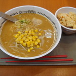 スガキヤ - 味噌ラーメン４２０円と五目御飯２００円