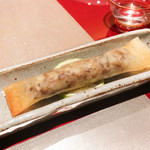 野嵯和 - 焼いたブリと大根春巻き