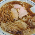 中華そば 共楽 - ワンタン麺(ネギ抜き)