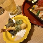 宮川町 水簾 - サクサクの天ぷらもつく。