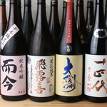 Over 20 types of recommended local sake