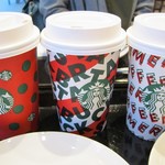 スターバックスコーヒー - カプチーノ トール（クリスマスデザインのカップ いろいろ）