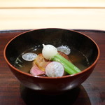 京都 いと - 京都産A4ランク牛 フォアグラのコンソメスープ仕立て