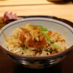 京都 いと - 毛蟹の炊き込みご飯 いくらと雲丹乗せ