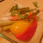 肉 もつ 土穂 - 自家製ピクルス