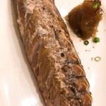 ケムリ - 生ゴマサバの薫製の塩焼き