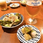 肴 日本酒処 力鯱 - 前菜とサラダ