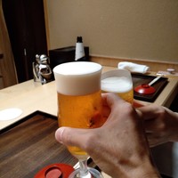 木山 - ビールで乾杯