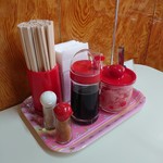 石田屋やきそば店 - 料理写真:卓上グッズ♪