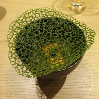 LURRA° - 3.雲丹のババロア、黒トリュフとイラクサ