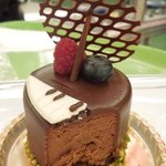 チックタック・ダイナー - 「オレンジチョコレートムース」の断面