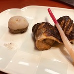 すし心明 - 秋刀魚共肝焼き