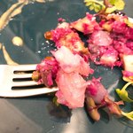 an umbrella - 茨城平目と茄子のタルタル