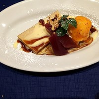 アンティカ・オステリア”トト”  - アールグレーのプリン、柿のジェラート