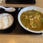 三日月 - カレーうどん　小ライス