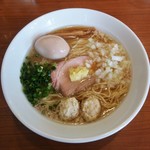 中華そば 七麺鳥 - 味玉背脂生姜ラーメン　1000円